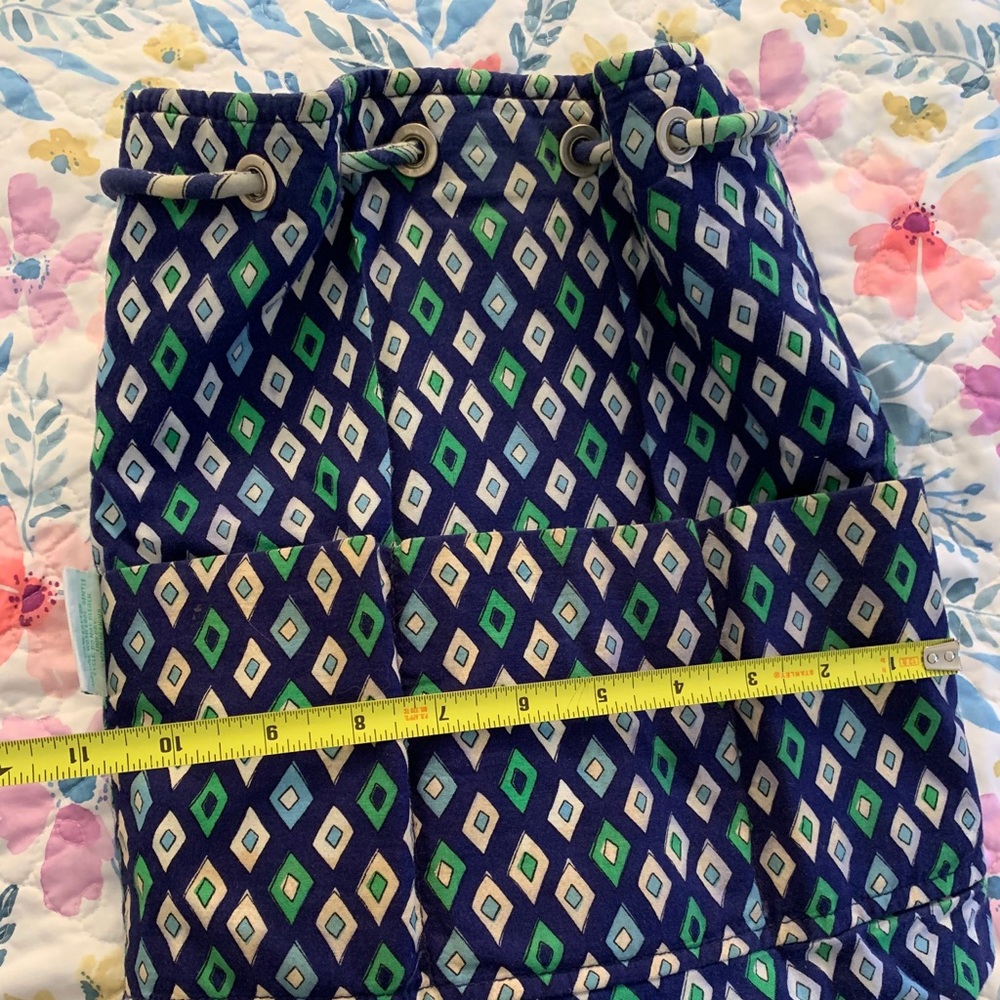 Vera Bradley Drawstring Backsack Mediterranean Blu - image 8